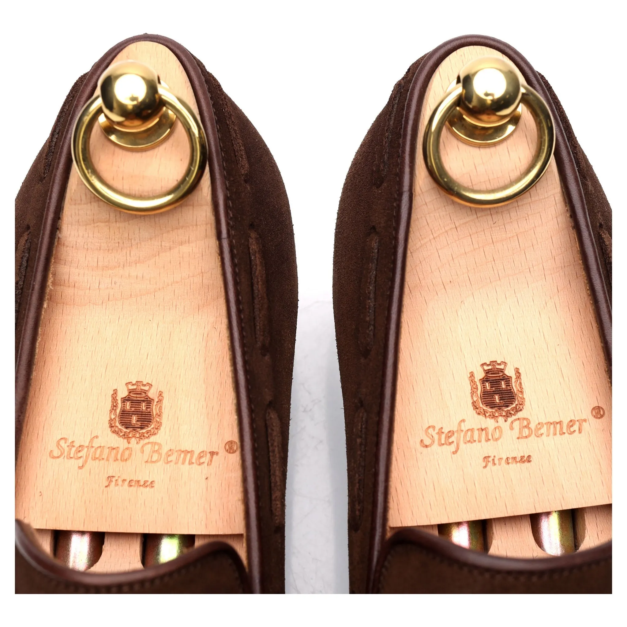 '1327' Dark Brown Suede Tassel Loafers UK 7