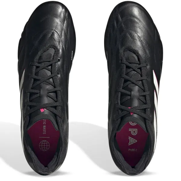 adidas Copa Pure.2 Firm Ground Soccer Cleats (Black/Shock Pink)