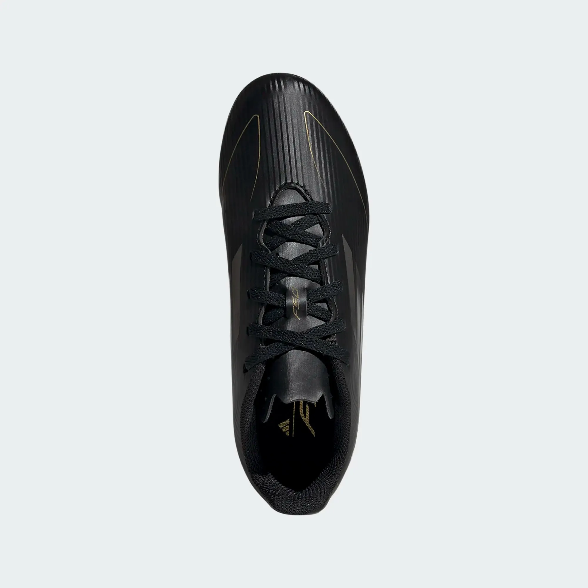 adidas Junior F50 Club FG - Black/Iron/Gold