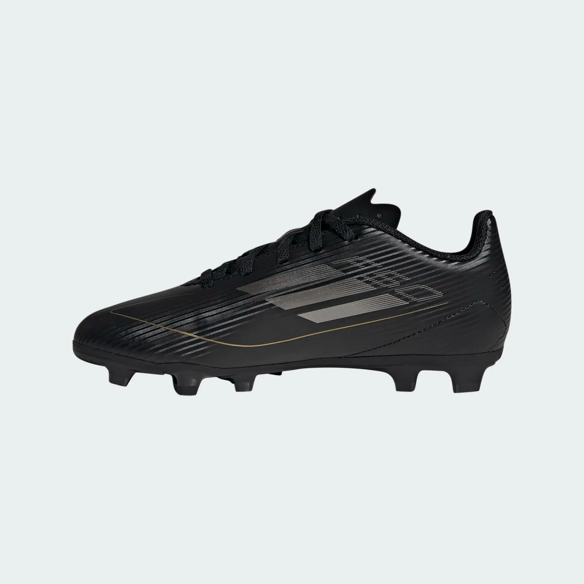 adidas Junior F50 Club FG - Black/Iron/Gold