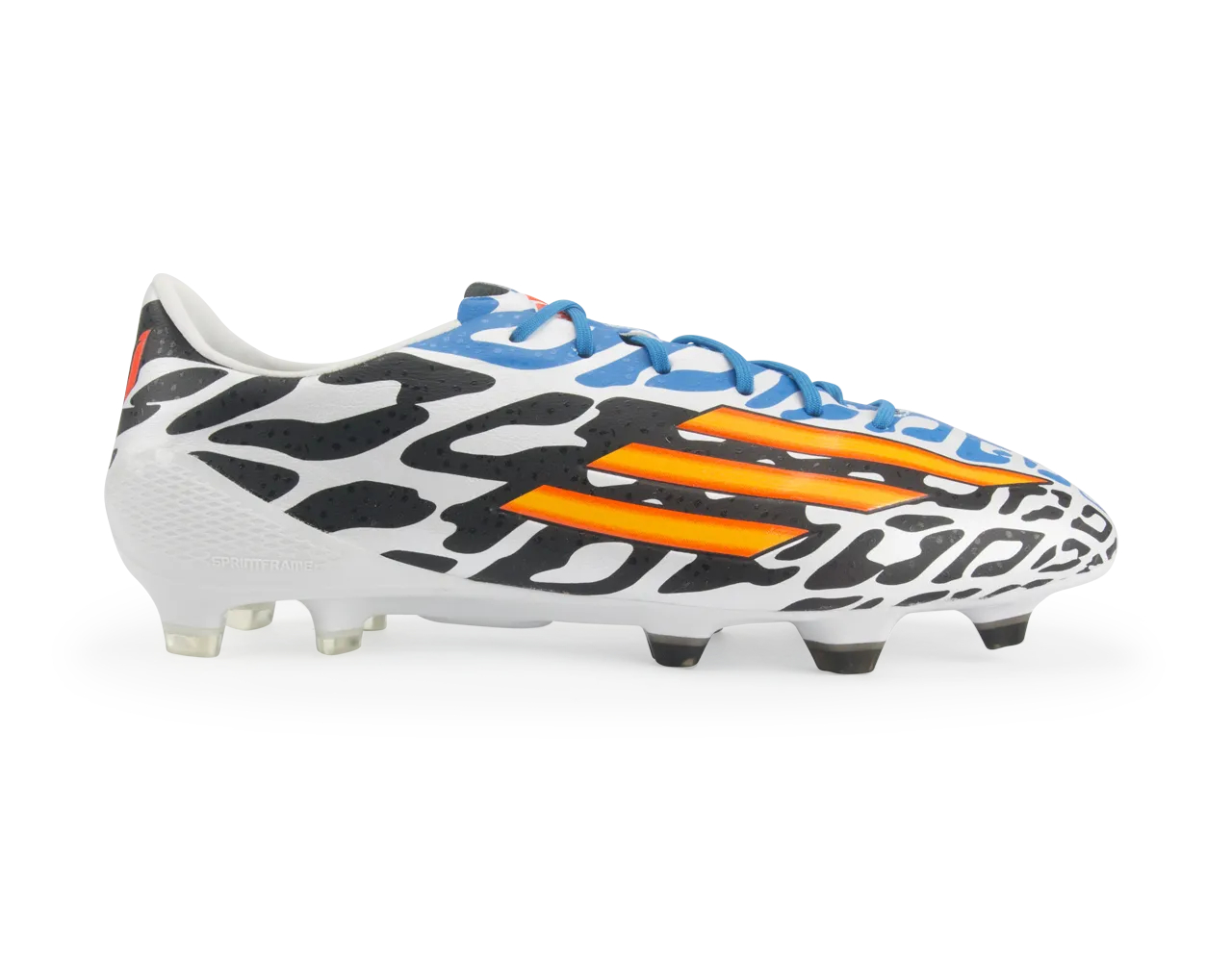 adidas Men's F50 adizero FG Messi (Battle Pack) White/Neon Orange/Black