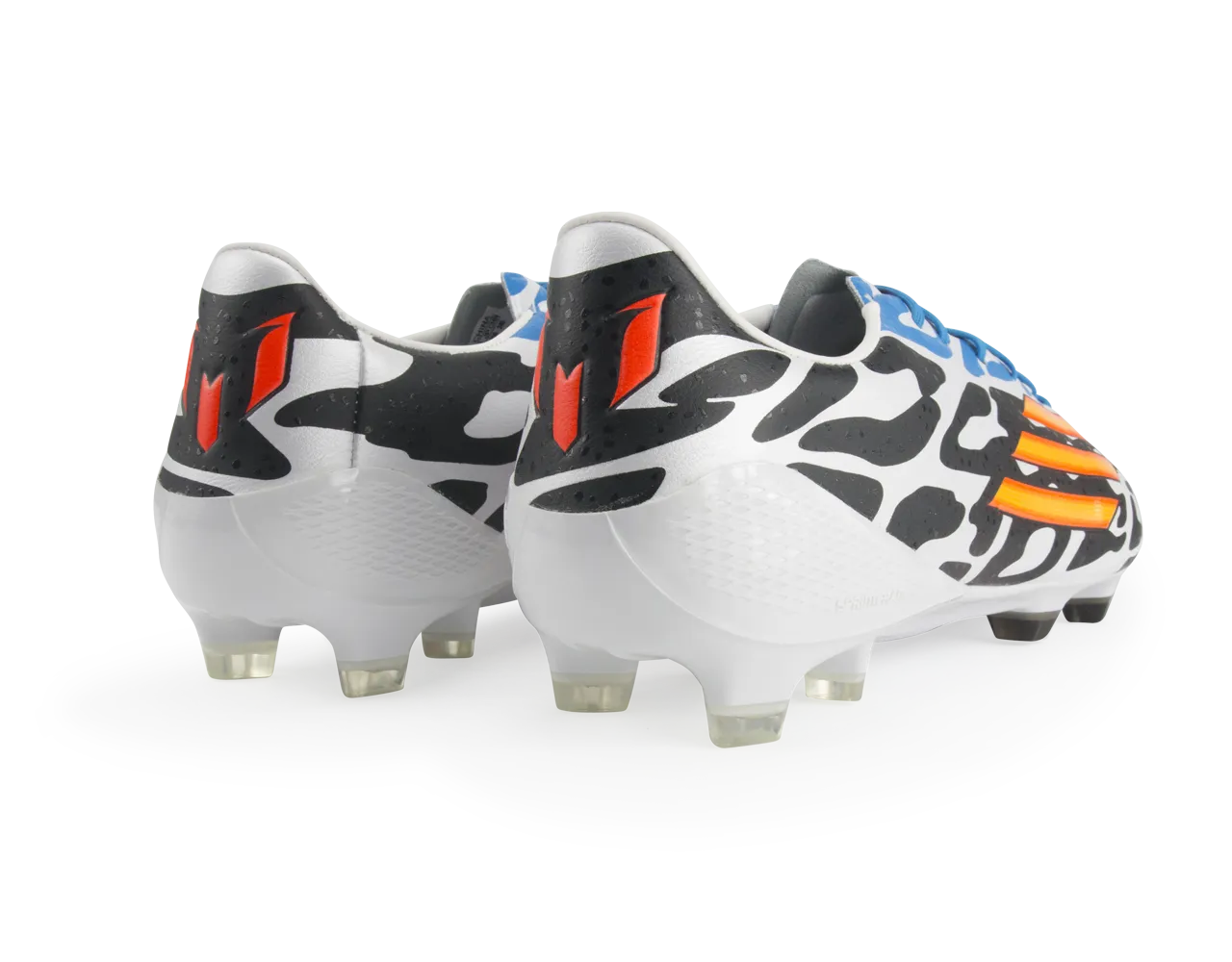 adidas Men's F50 adizero FG Messi (Battle Pack) White/Neon Orange/Black