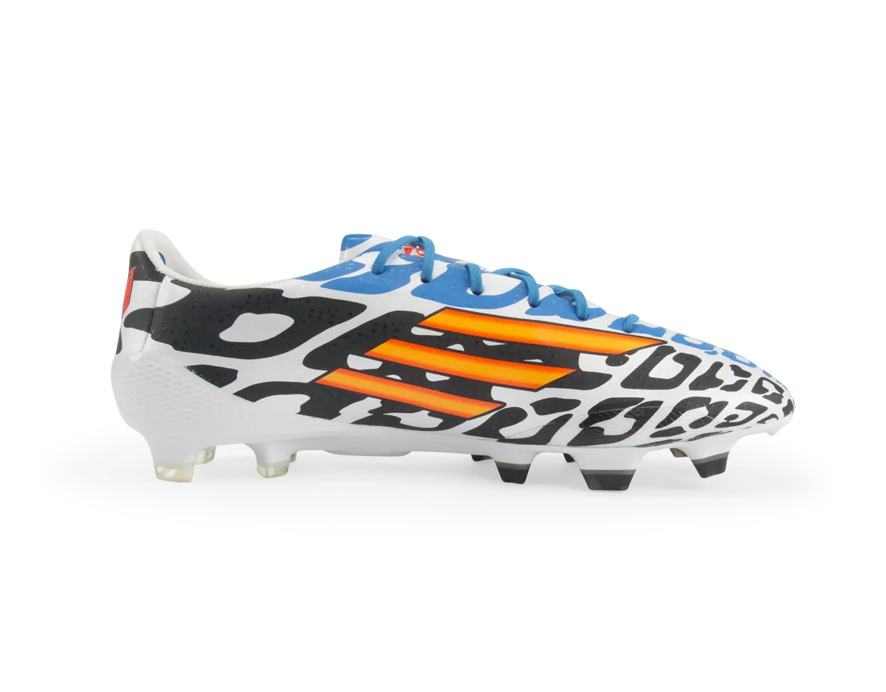 adidas Men's F50 adizero FG Messi (Battle Pack) White/Neon Orange/Black