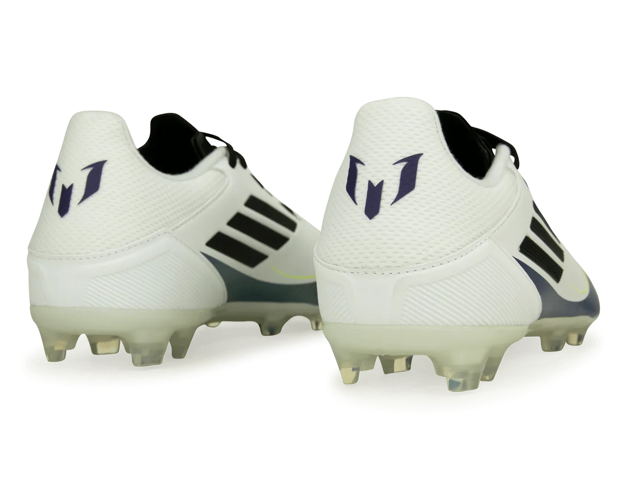 adidas Men's F50 Messi League FG/MG White/Black/Purple