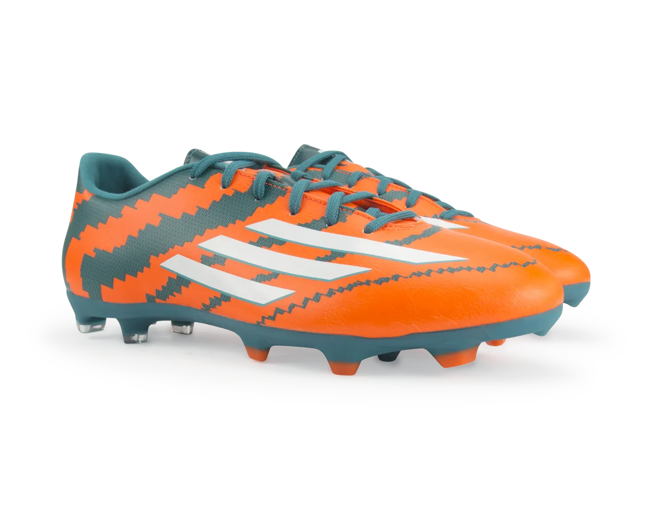 adidas Men's Messi 10.3 FG Power Teal/White/Solar Orange