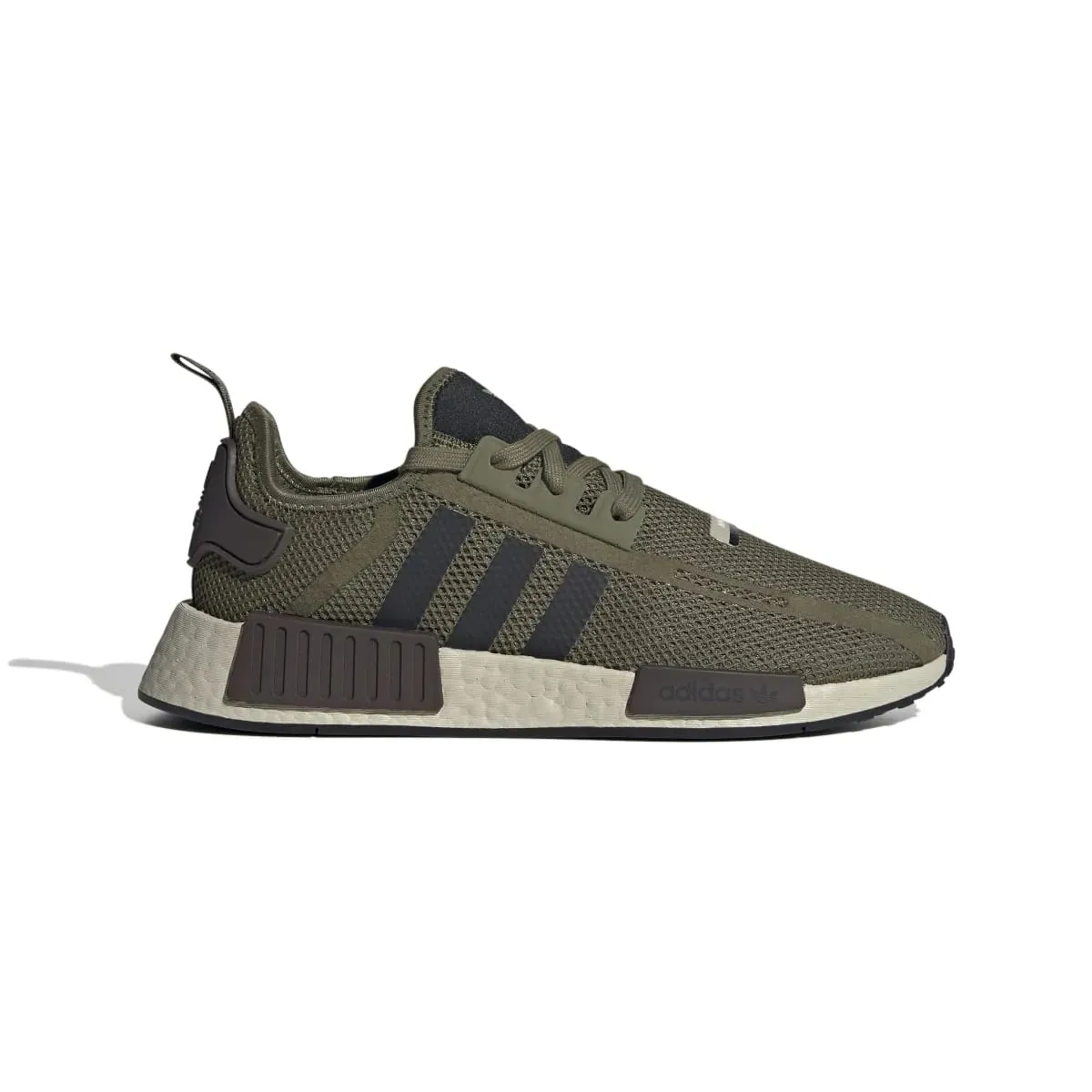 ADIDAS NMD_R1 Olive/Black Mesh Running Shoes