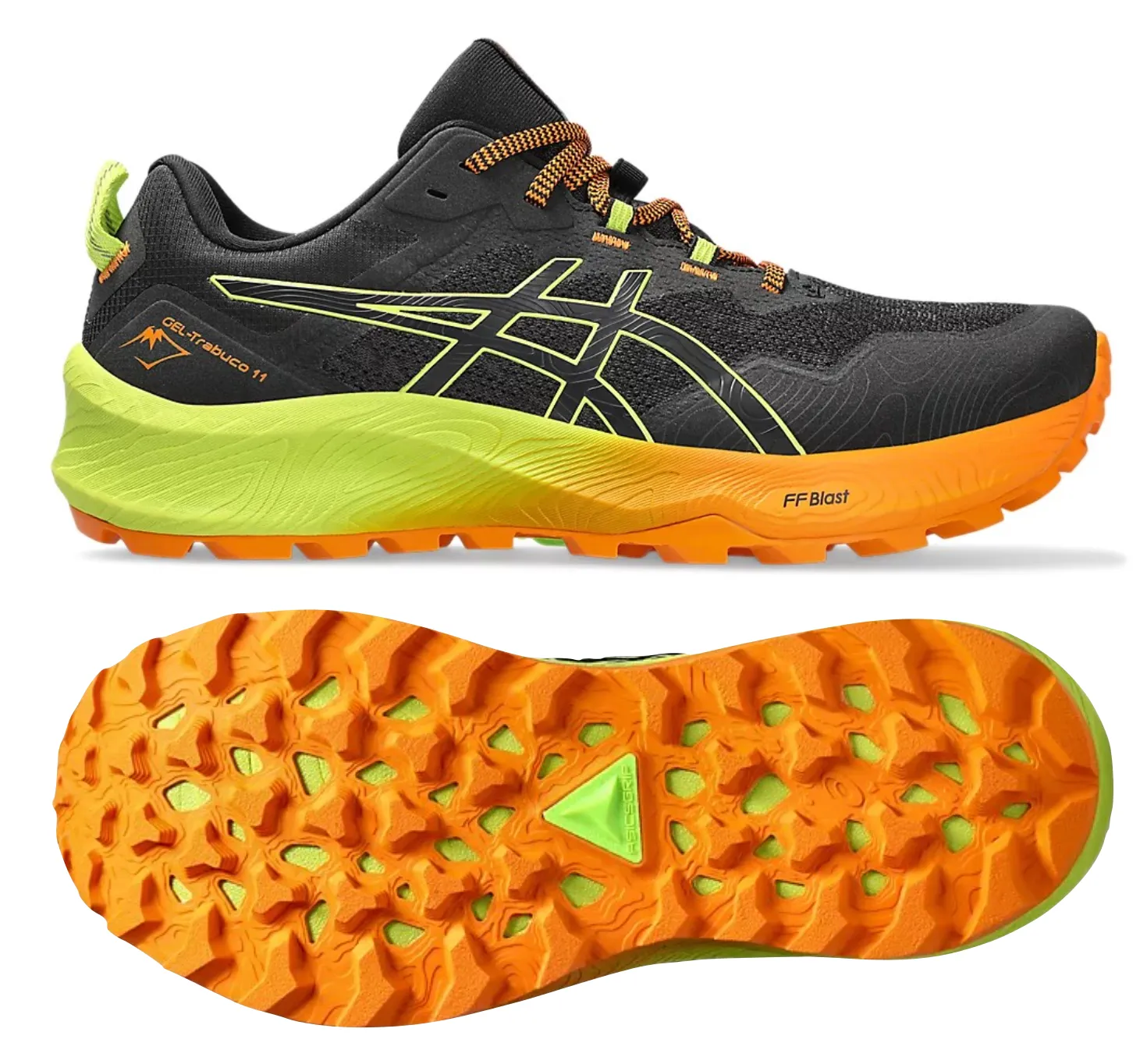 Asics Gel Trabuco 11 (Black/Neon Lime) Mens