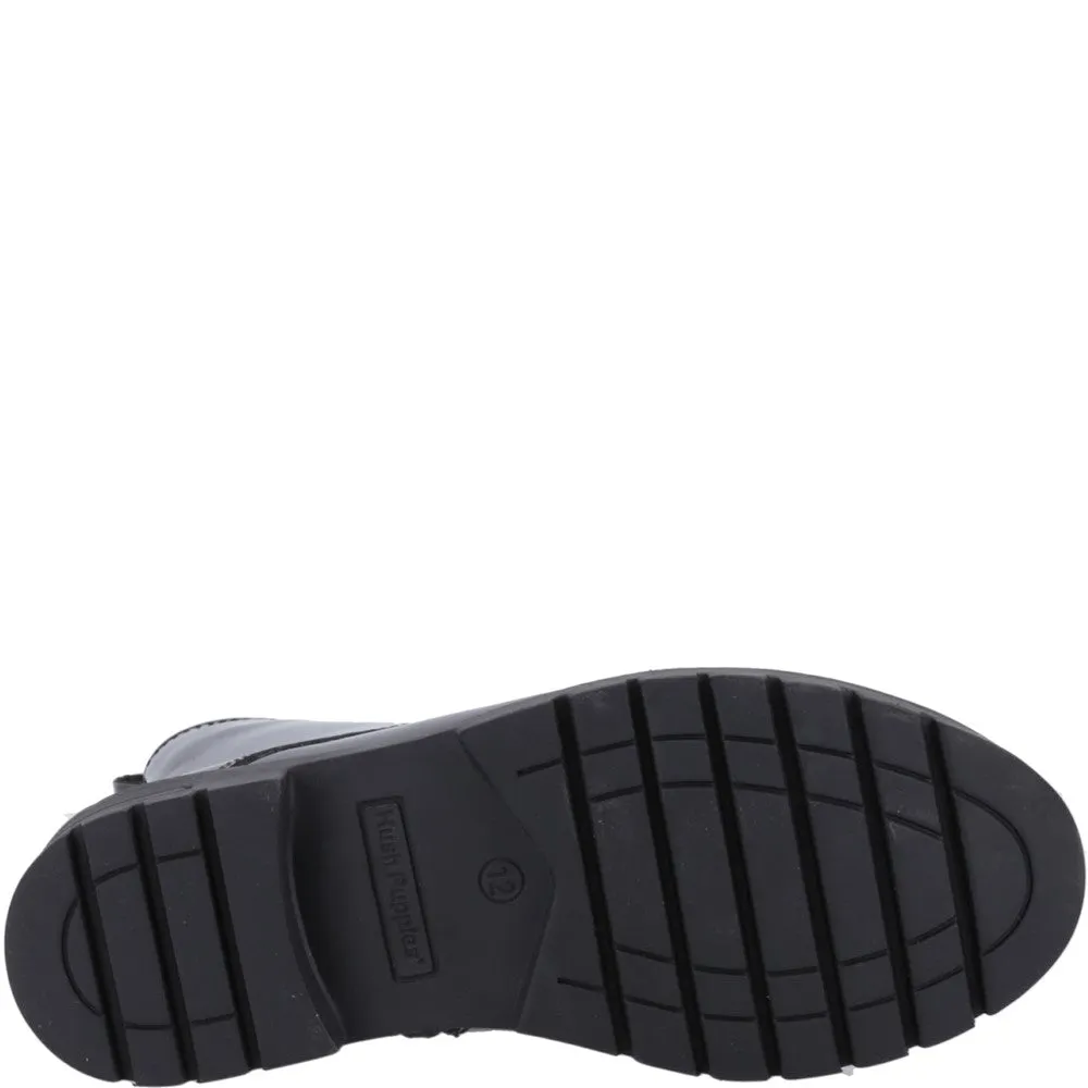 Black Lauren Patent Junior School Shoes