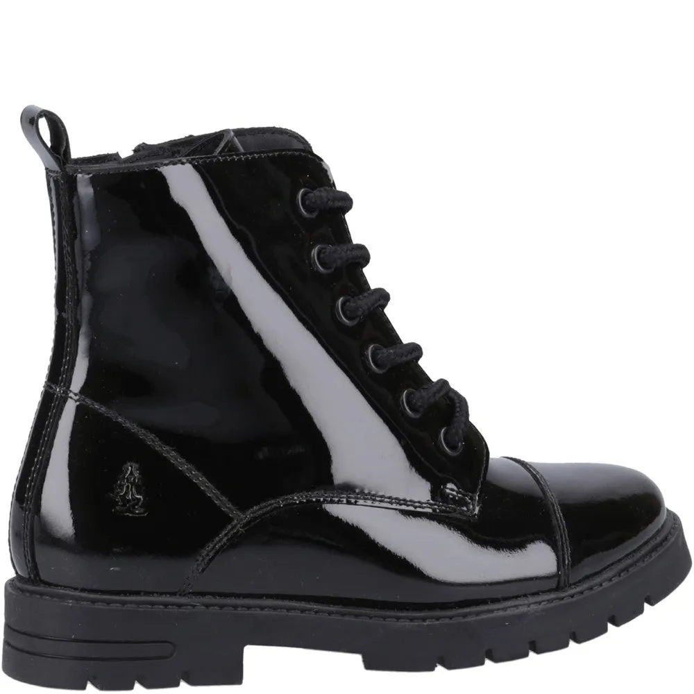 Black Lauren Patent Junior School Shoes