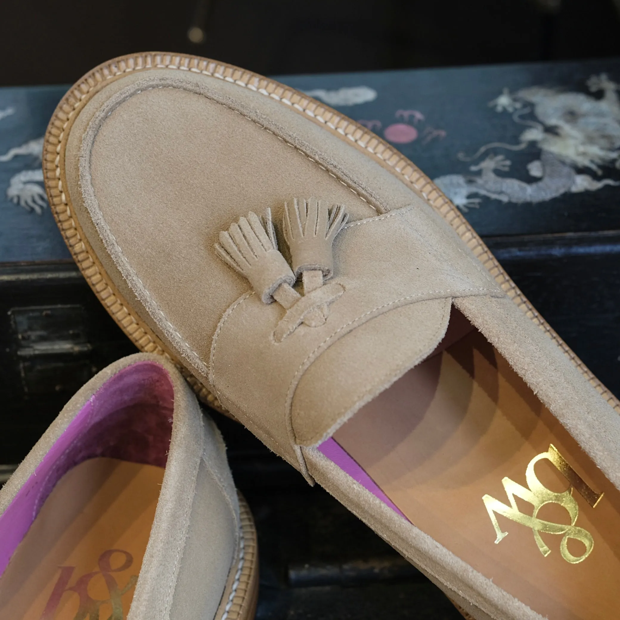 Blackstock & Weber Clasico Tassel Loafer (Sand)
