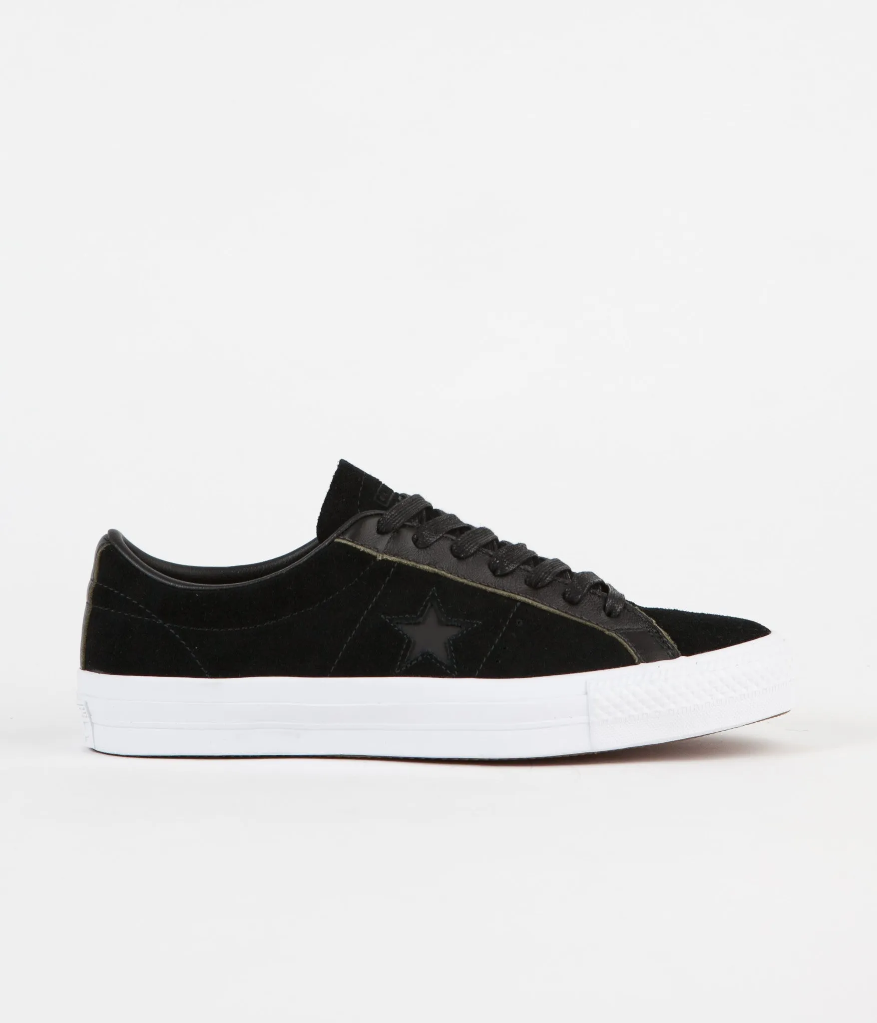 Converse One Star Pro Ox Shoes - Black / White / Black