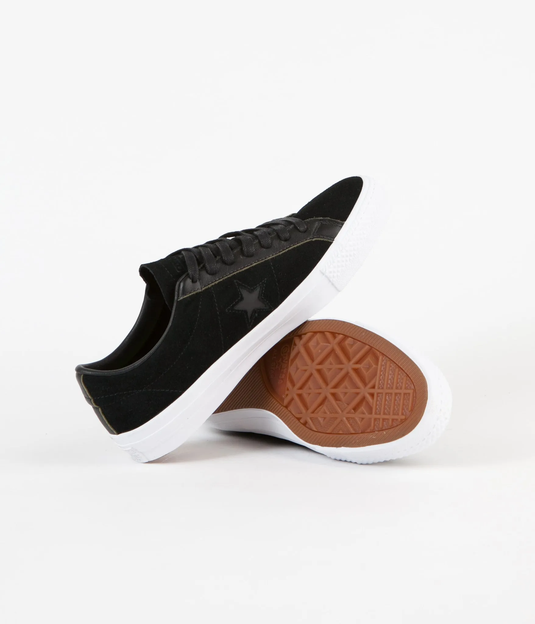 Converse One Star Pro Ox Shoes - Black / White / Black
