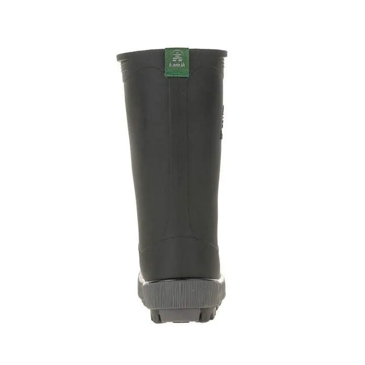 Kamik Riptide Black Charcoal Boys Rain Boots