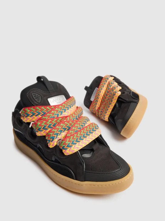 Lanvin   Curb leather sneakers 