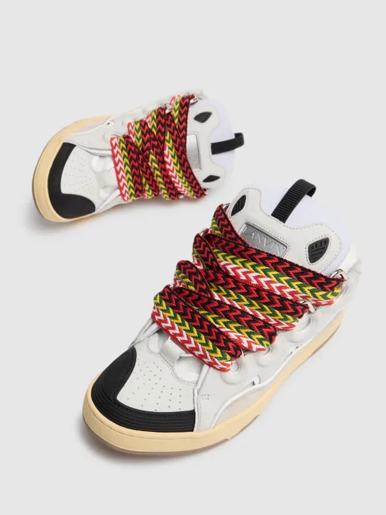 Lanvin   Curb leather sneakers 
