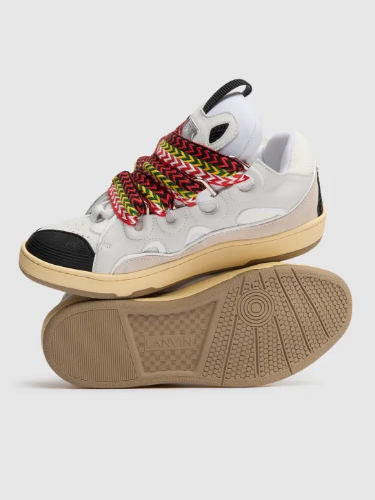 Lanvin   Curb leather sneakers 