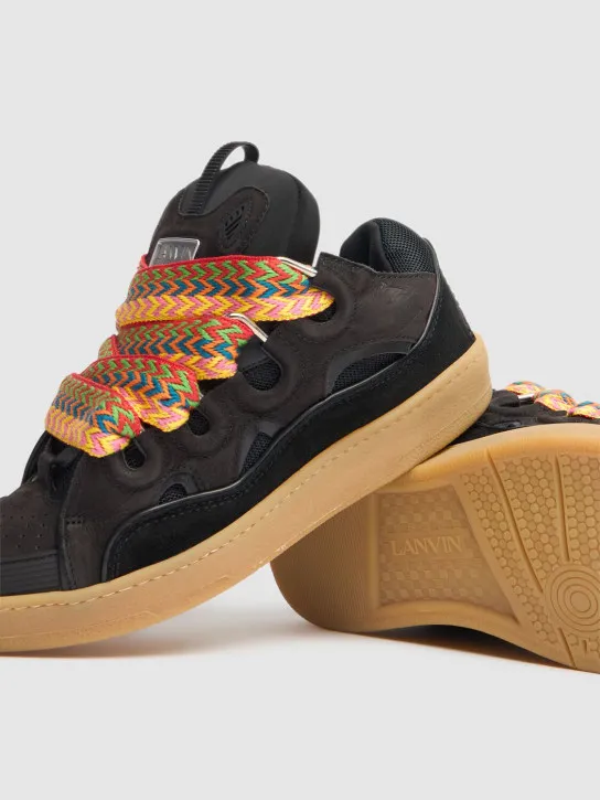 Lanvin   Curb leather sneakers 
