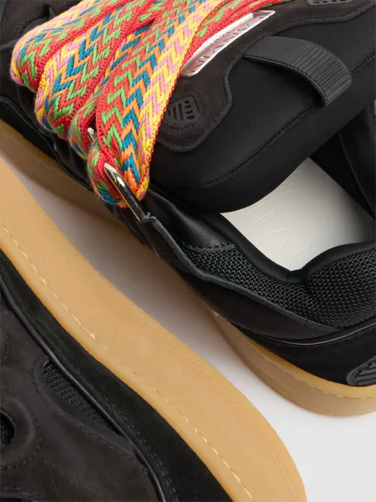 Lanvin   Curb leather sneakers 
