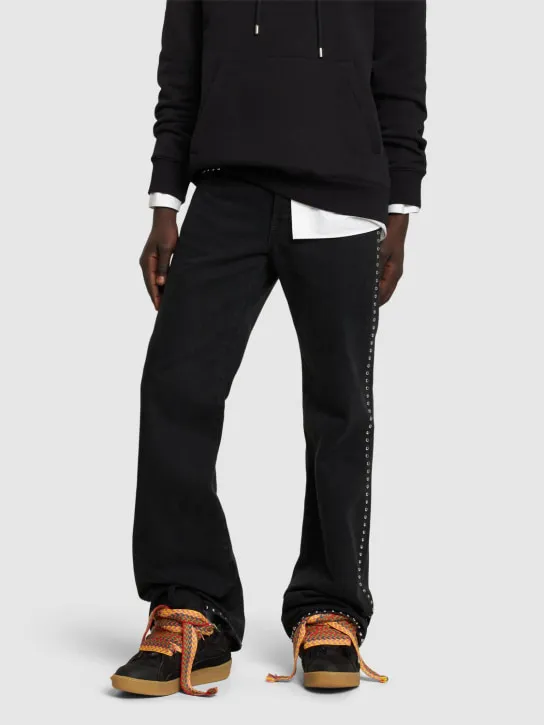 Lanvin   Curb leather sneakers 
