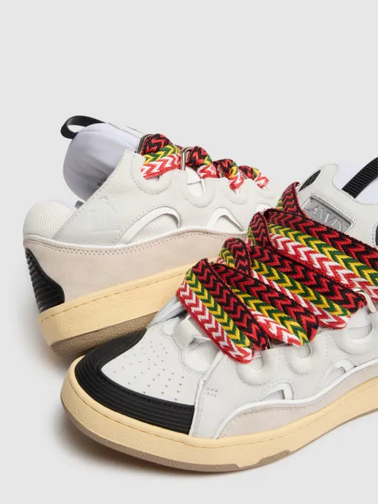 Lanvin   Curb leather sneakers 