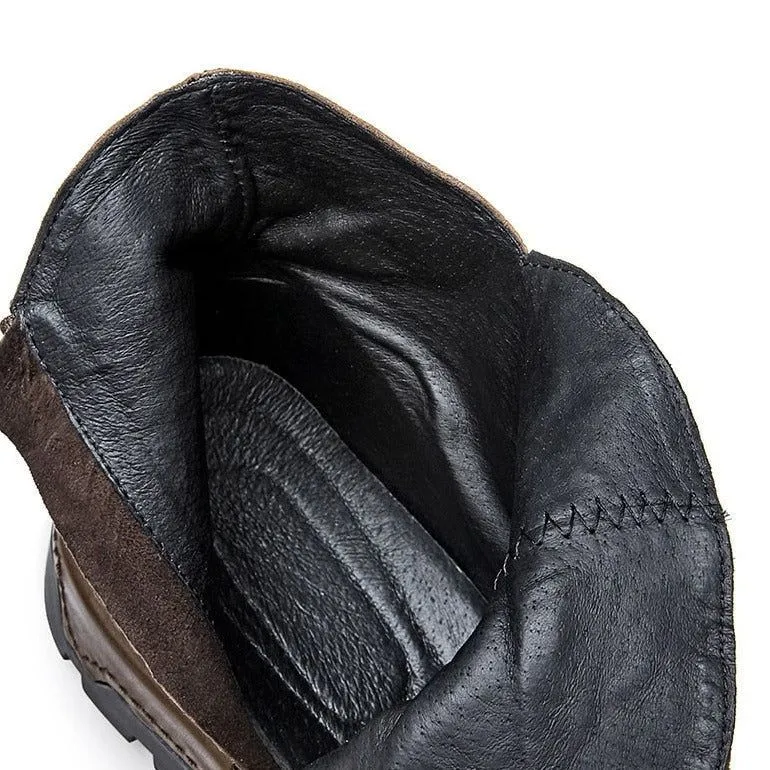 Leather Ankle Boots Men's Casual Shoes JTS0254 Business British Style