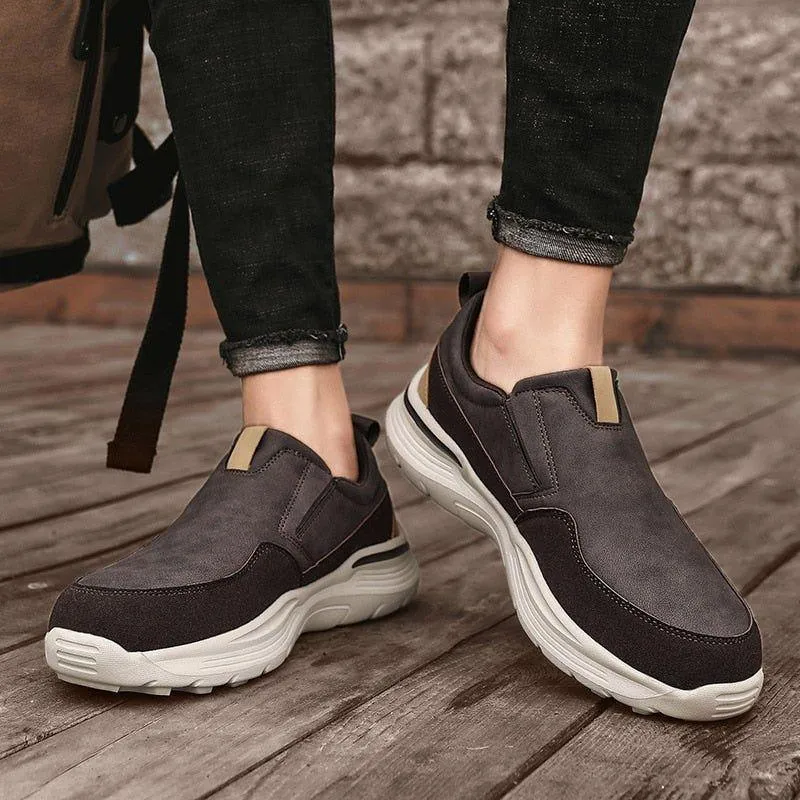 Leather Classic Walking Loafers Men's Casual Shoes GOS0457