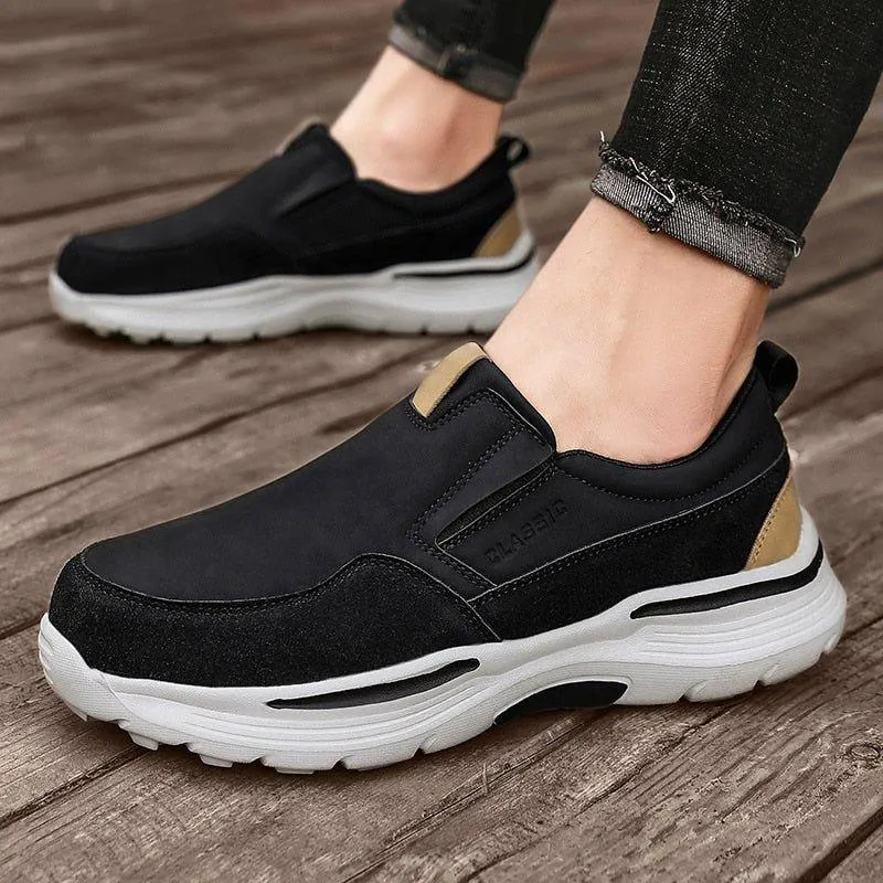 Leather Classic Walking Loafers Men's Casual Shoes GOS0457