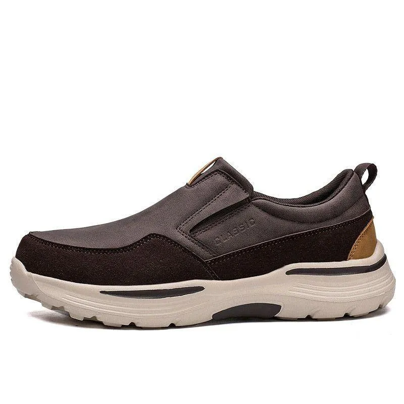Leather Classic Walking Loafers Men's Casual Shoes GOS0457