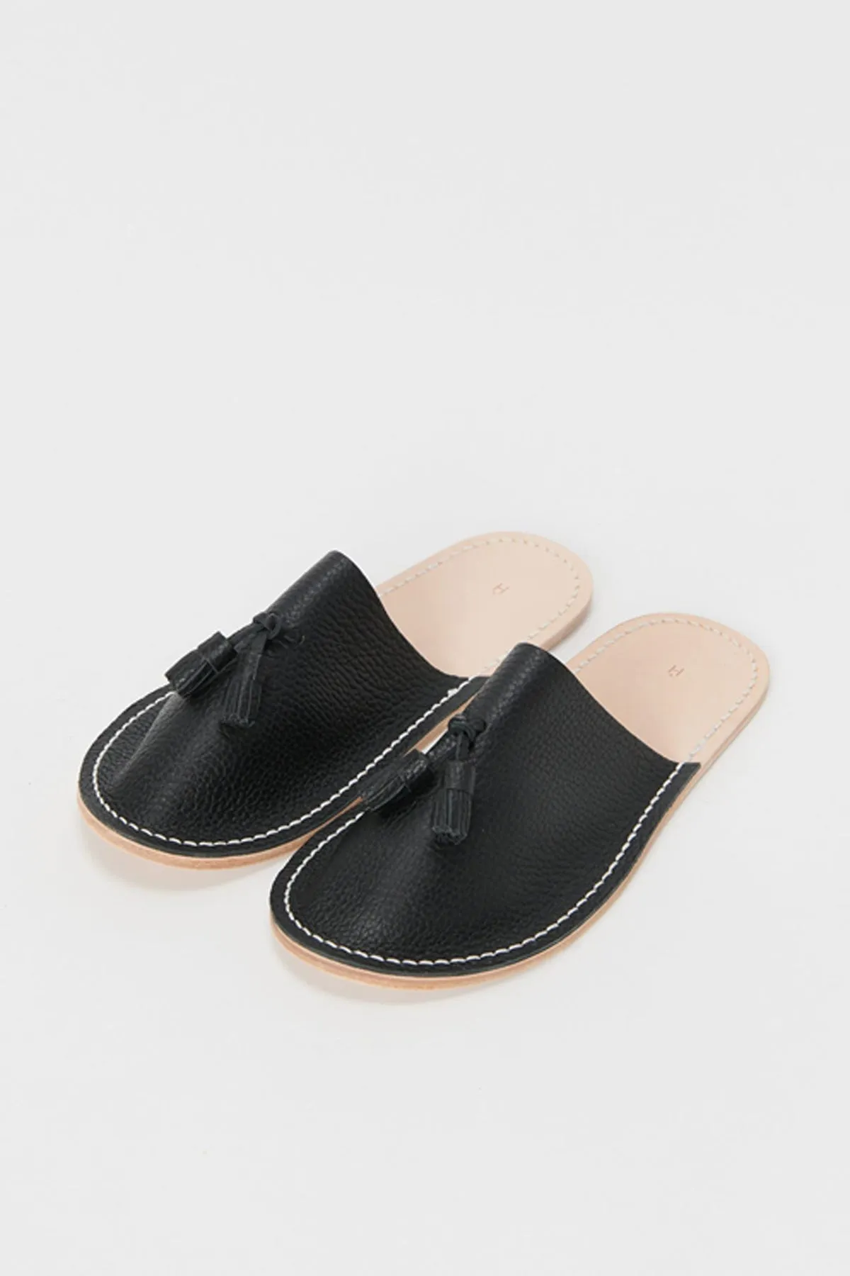 Leather Slipper - Black