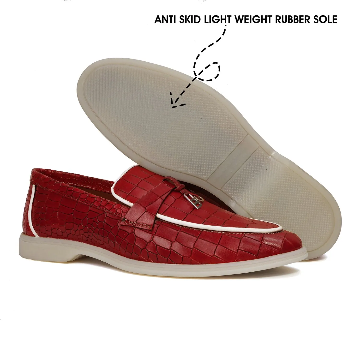 Light Weight Red Yacht Shoes