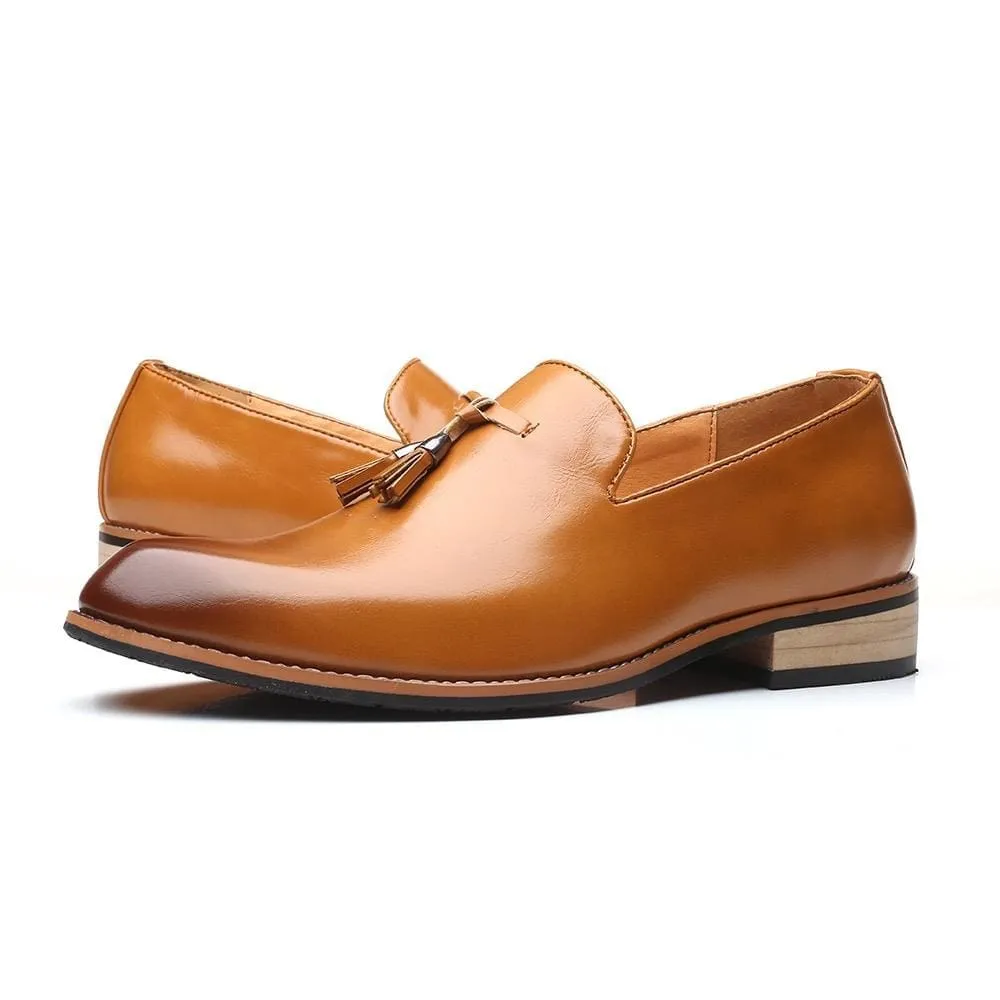 Luxury Brand PU Pointed Toe Dress Shoes