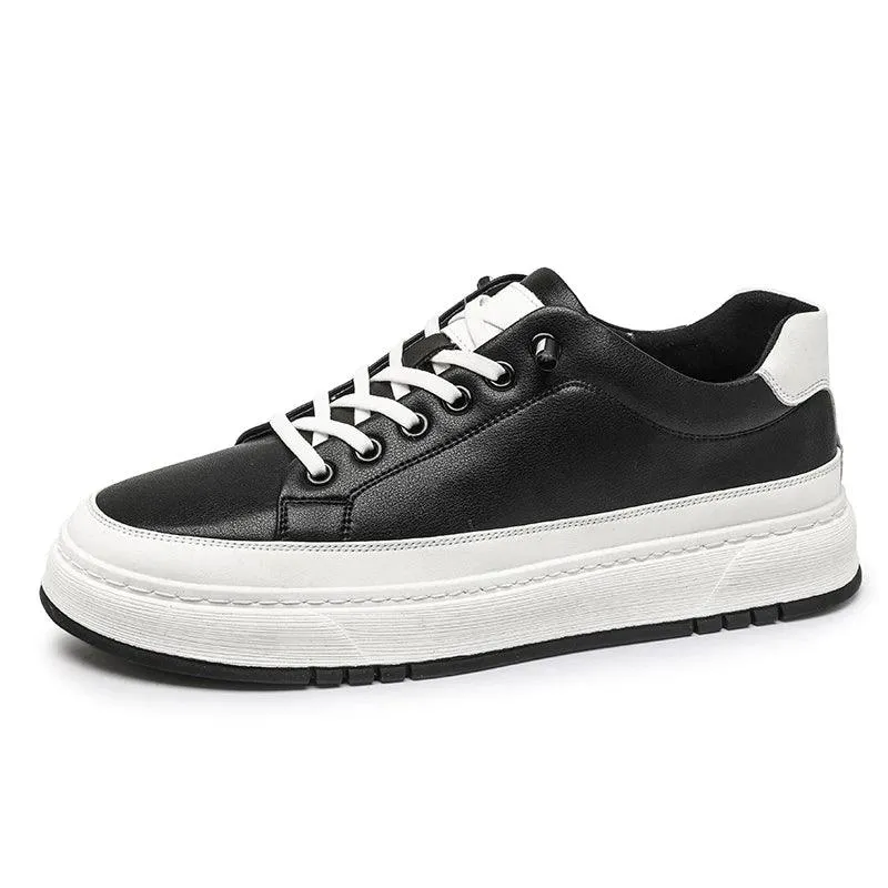 Men's Casual Shoes: Comfortable Leather Walking Sneakers - TSS189