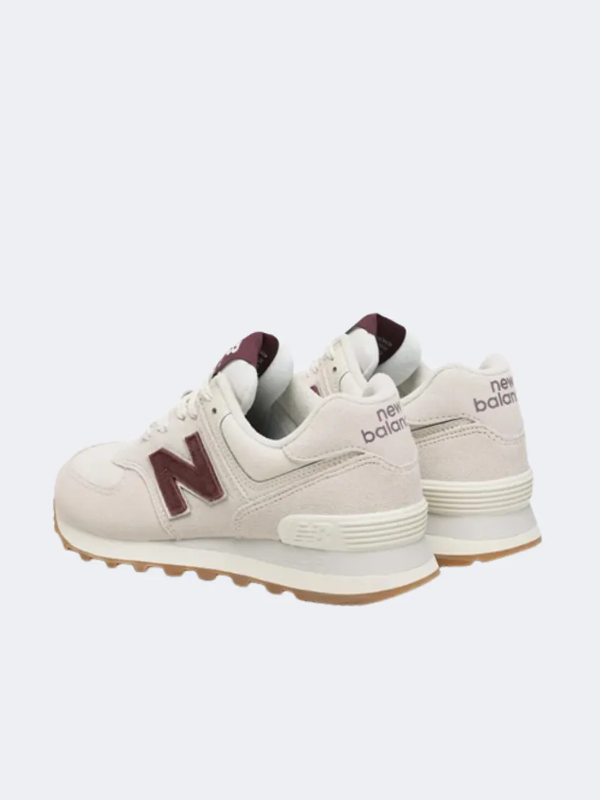 New Balance 574 Lifestyle Shoes Bone White