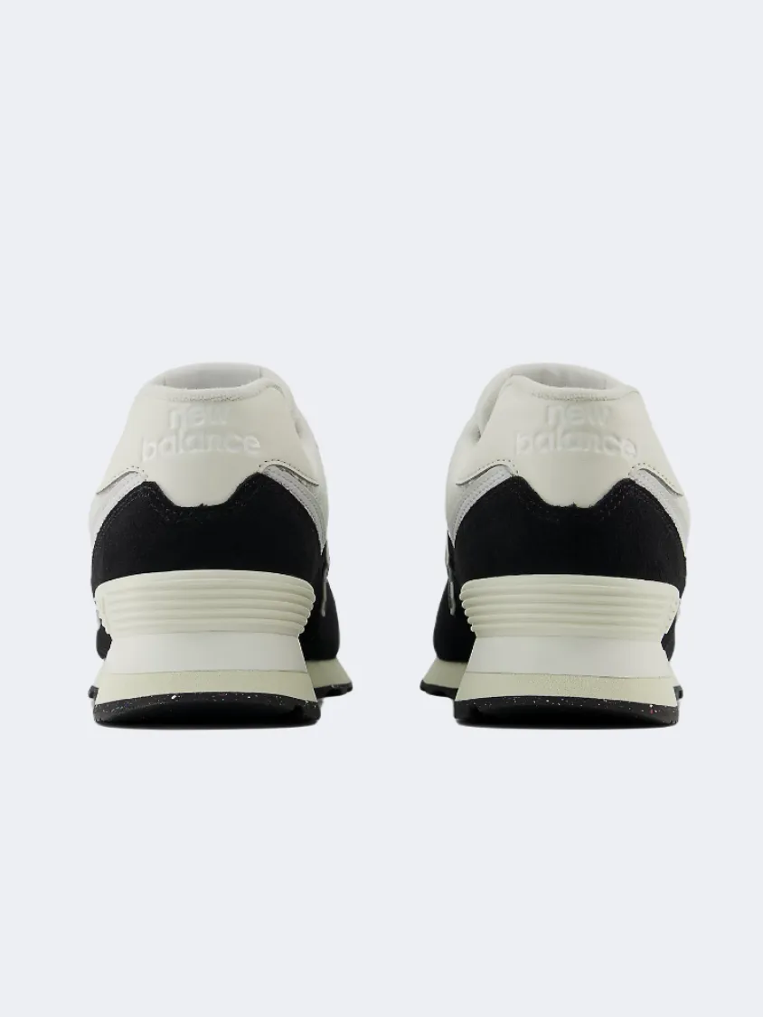New Balance 574 Men Lifestyle Shoes Black/White/Green