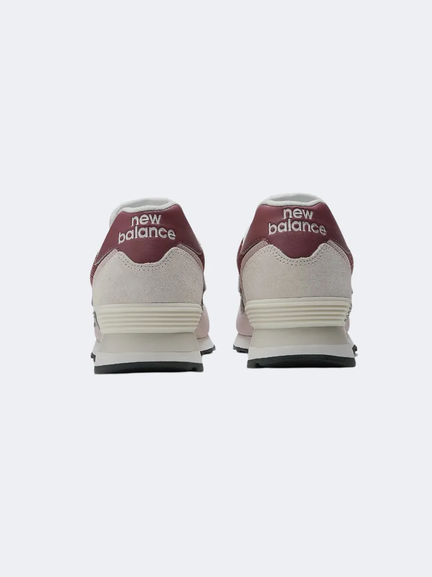 New Balance 574 Unisex Lifestyle Shoes Alloy/ Pink