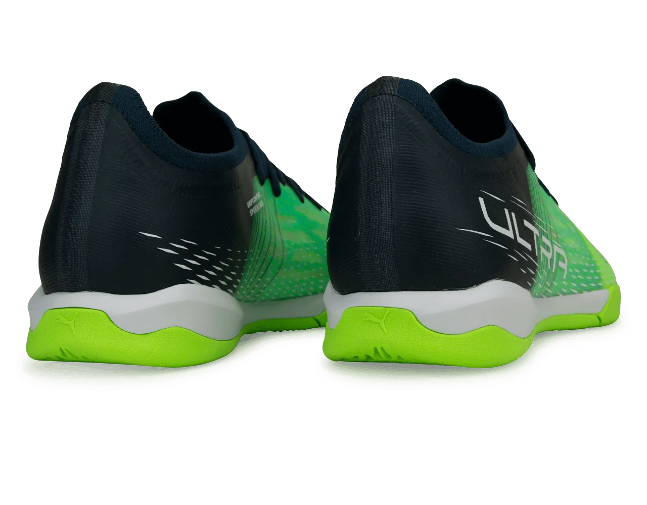 PUMA Men's Ultra 3.3 IT Indoor Soccer Shoes Green/Black