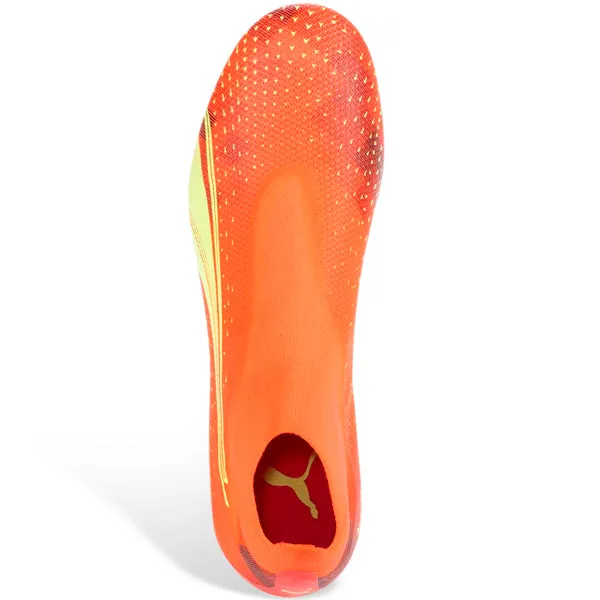 Puma Ultra Match  Laceless FG/AG Soccer Cleats (Coral/Fizzy Light/Black)