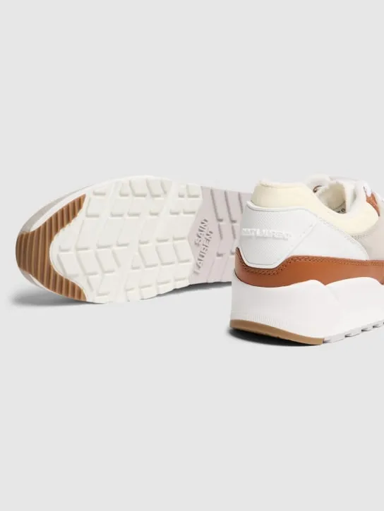 Saint Laurent   Bump leather sneakers 