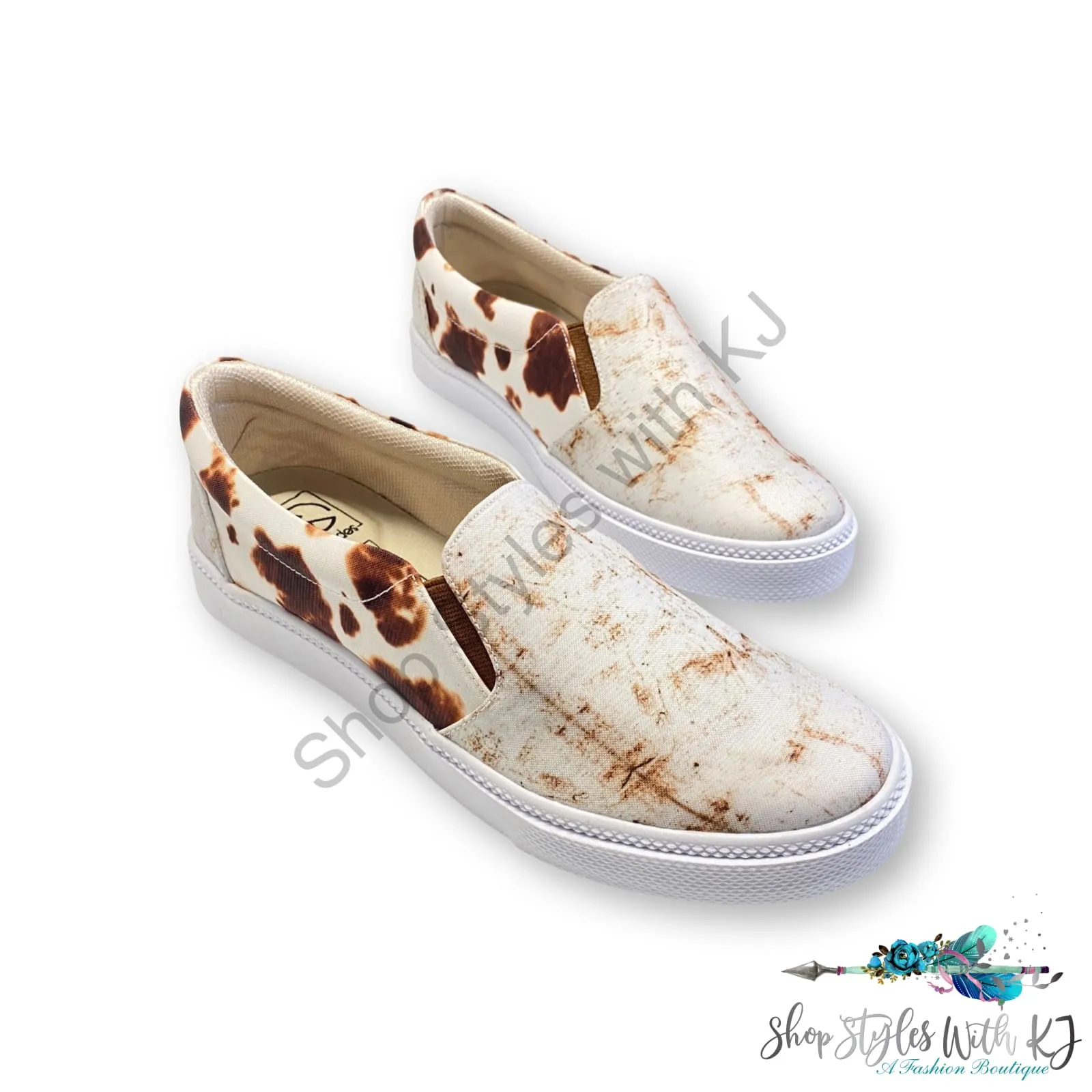 Stylin' Sneakers in Rusted White