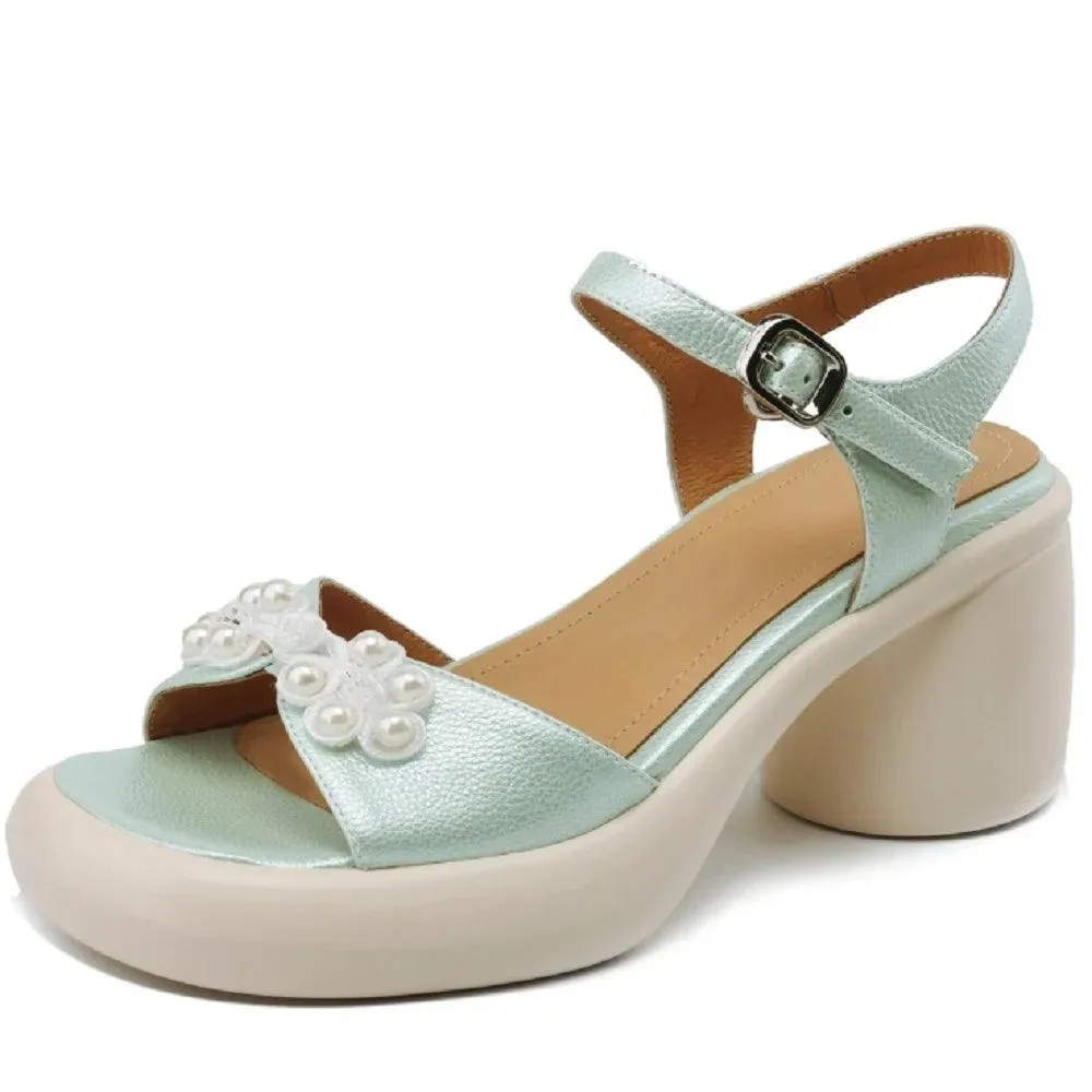 TSS81 Women's Casual Shoes - Chinese knot Mules Pumps