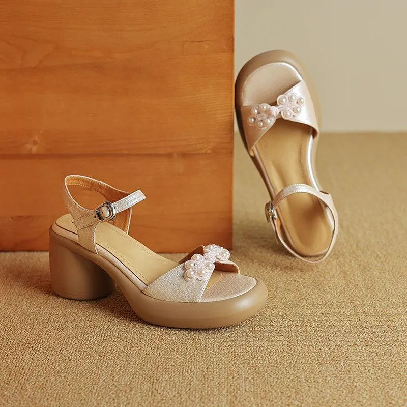 TSS81 Women's Casual Shoes - Chinese knot Mules Pumps
