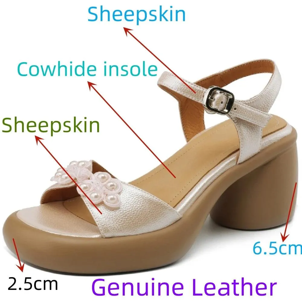 TSS81 Women's Casual Shoes - Chinese knot Mules Pumps