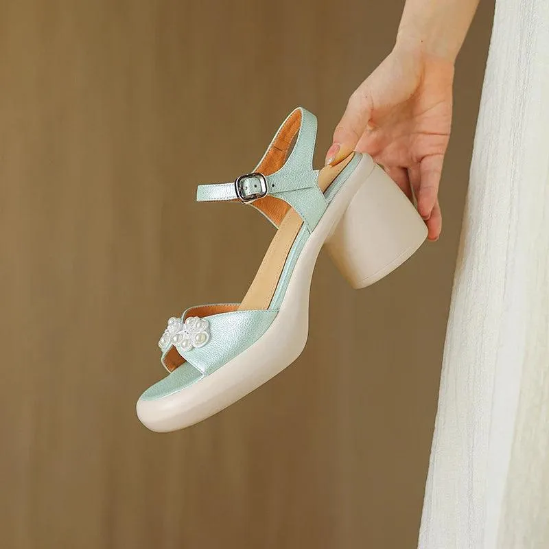 TSS81 Women's Casual Shoes - Chinese knot Mules Pumps