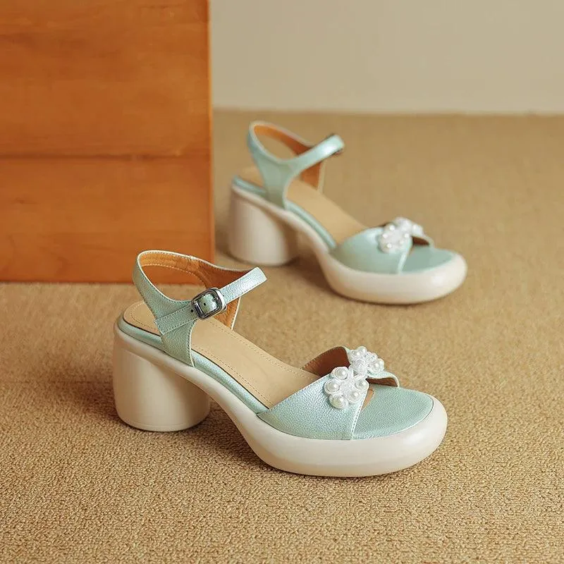 TSS81 Women's Casual Shoes - Chinese knot Mules Pumps