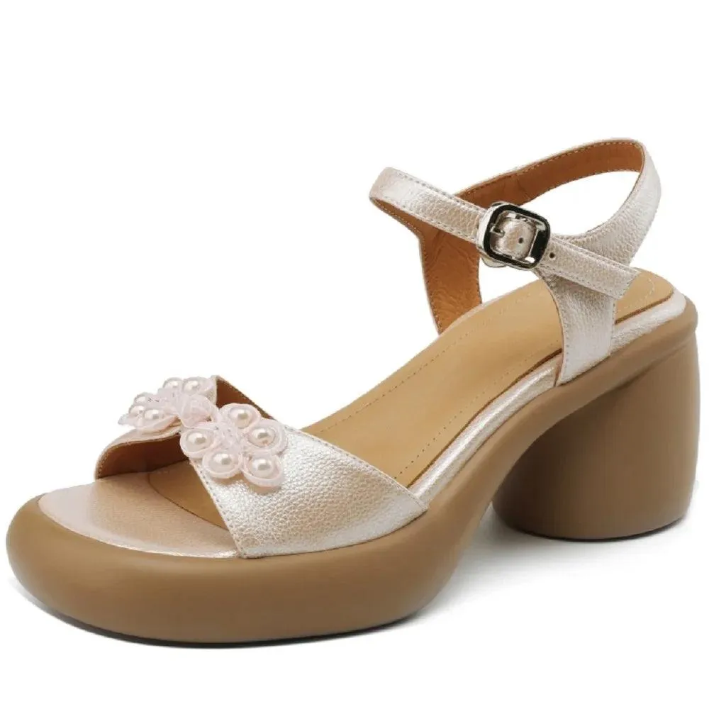 TSS81 Women's Casual Shoes - Chinese knot Mules Pumps