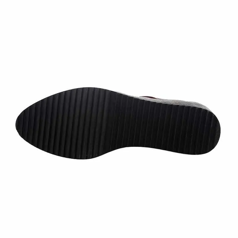 Women Flats Leather Tassel Slip-on Shoes