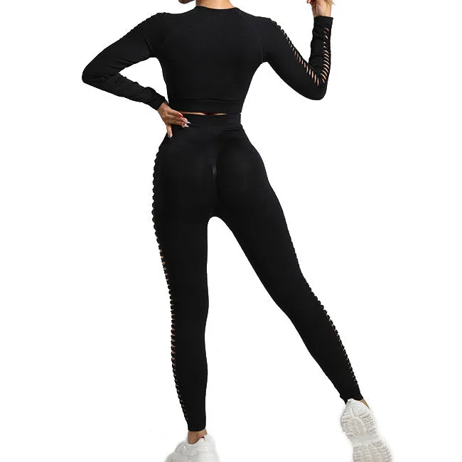 Women's yoga shorts and high-waisted gym yoga set