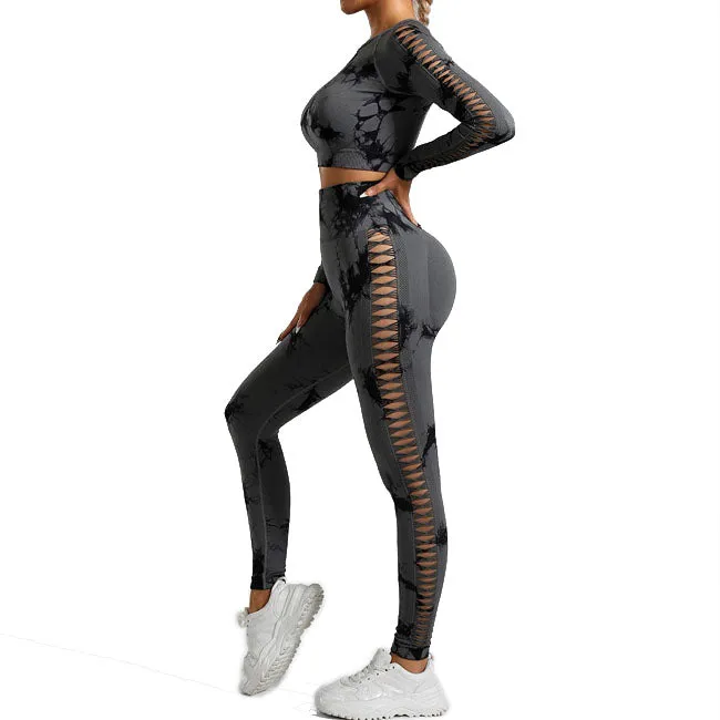 Women's yoga shorts and high-waisted gym yoga set