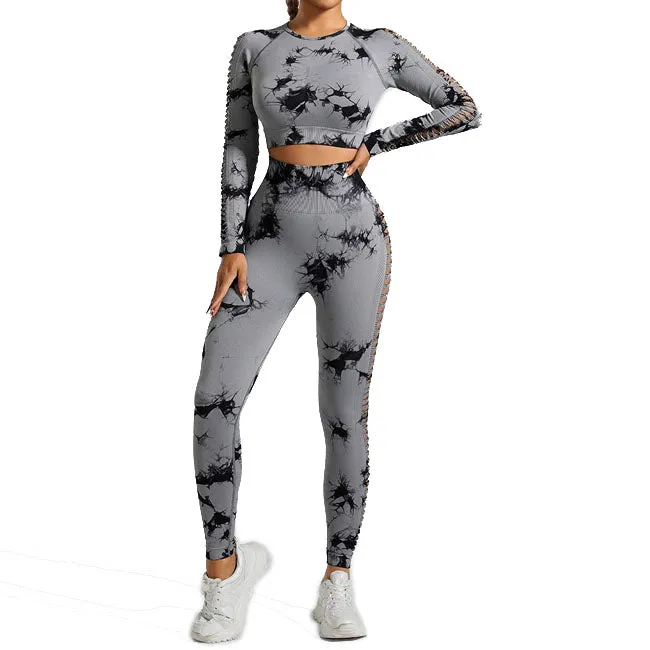 Women's yoga shorts and high-waisted gym yoga set