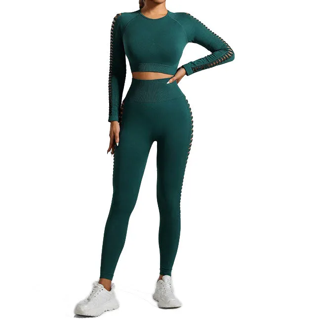 Women's yoga shorts and high-waisted gym yoga set